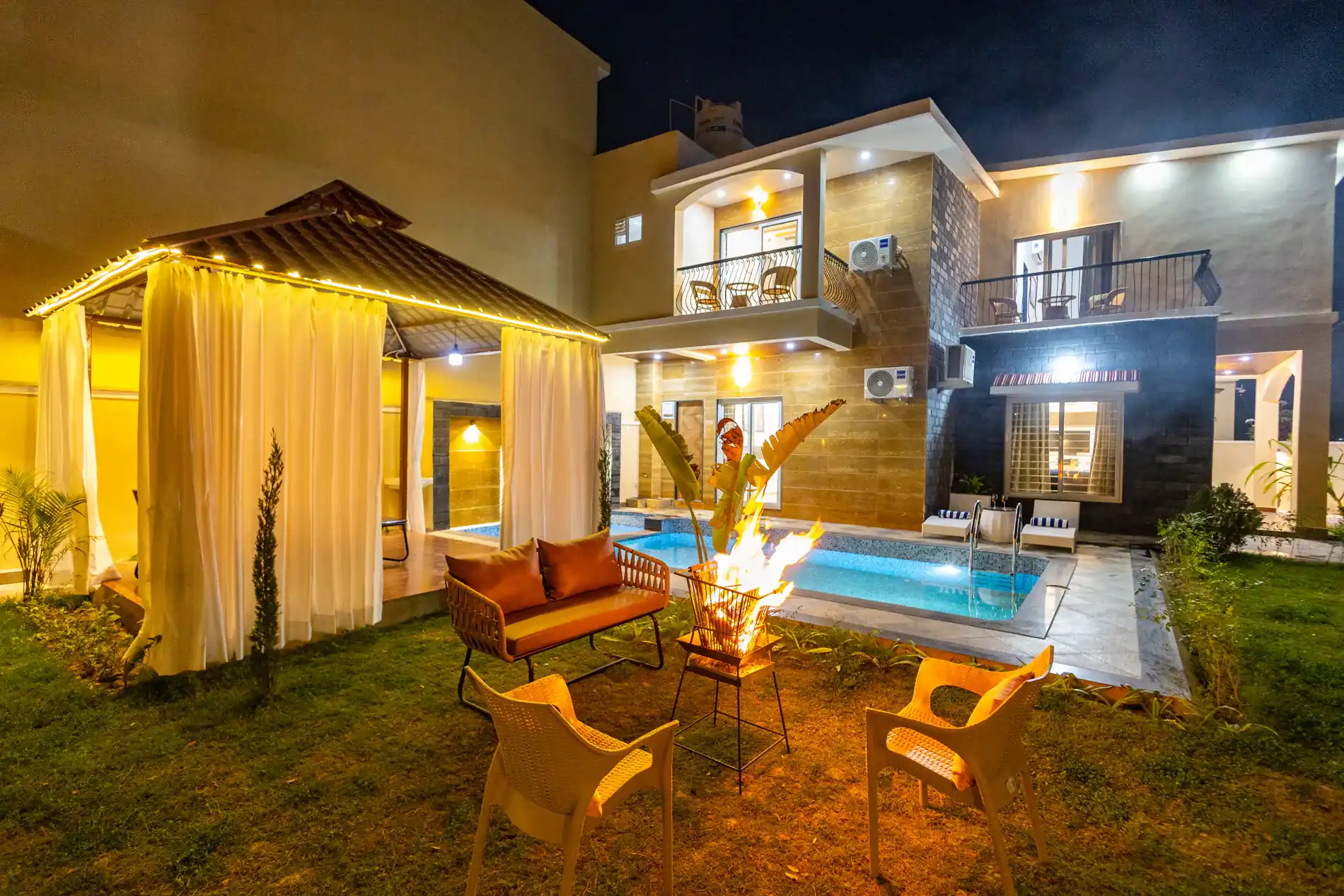 Casa llios | Country-Style 3-BHK Villa with Private pool, Gazebo and Landscaped Garden